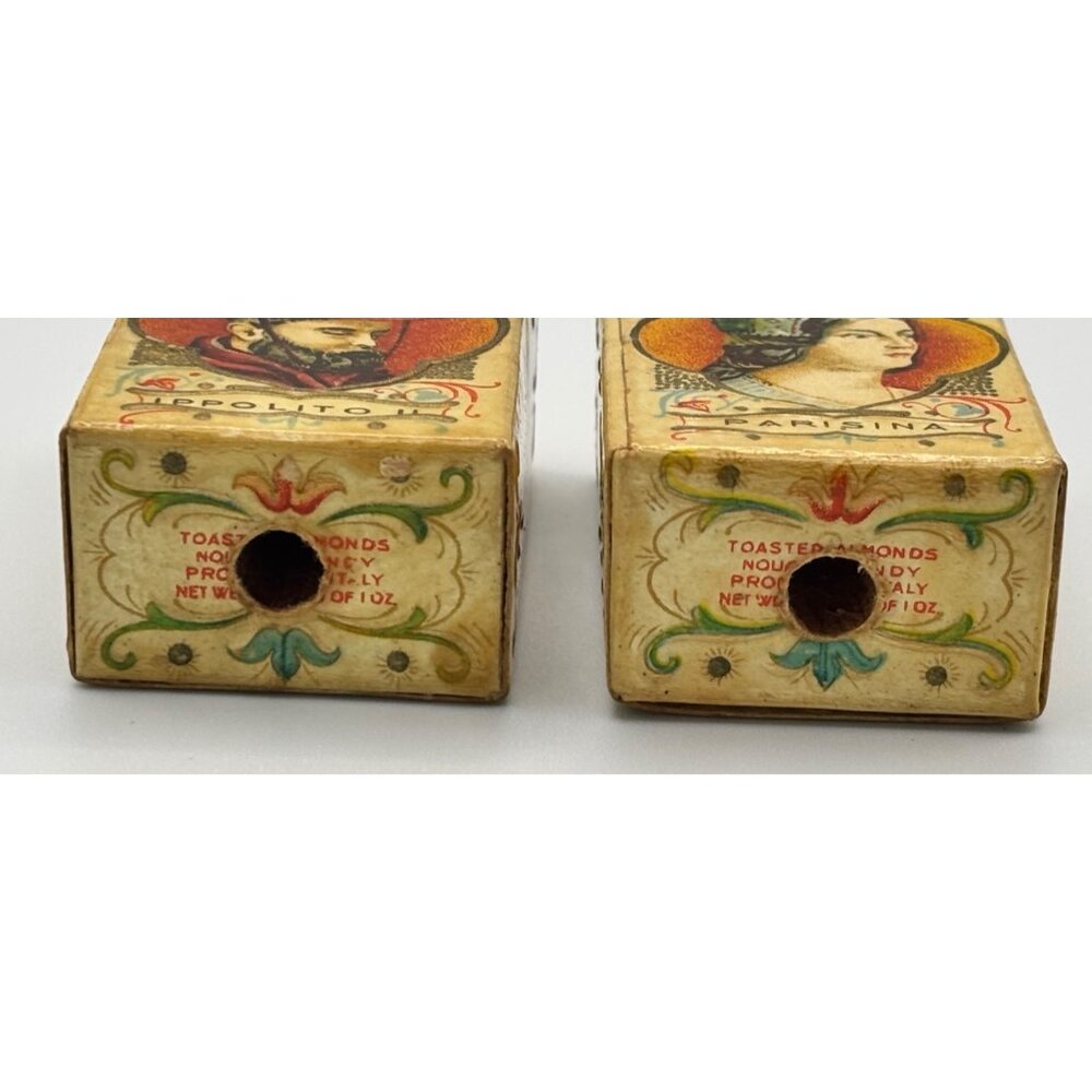 Vintage Italian Candy boxes turned into Salt and Pepper La Corte Esmense Unique - Picture 5 of 6
